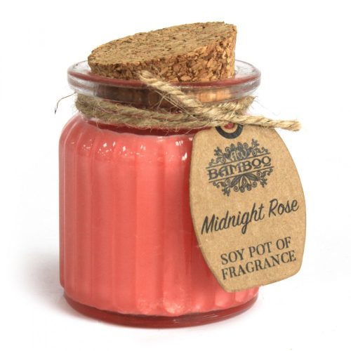 Sojawachsduftkerze Mitternachtsrose  