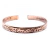 Kupferner Tibetischer Armreif – Schmale Tribal-Wellen  