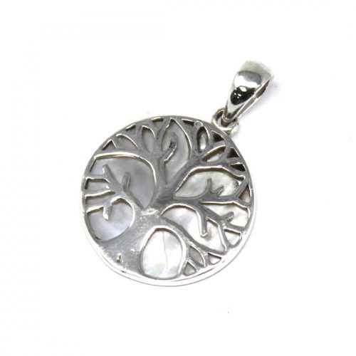 Lebensbaum Silber Anhänger 22 mm – Perle