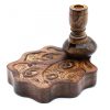 Kleiner Mango-Holz „Flüssiger Rauch“ Räucherstäbchenhalter – Baum des Lebens