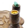 Großer Mango-Holz „Flüssiger Rauch“ Räucherstäbchenhalter – Hamsa
