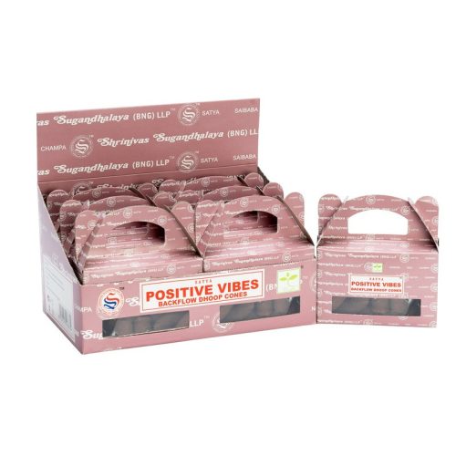 24 Stück Satya Positive Vibrationen Flüssiger Rauch Duftende Kegel