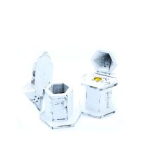 Fehér Súrolt Füstölő Állványok 